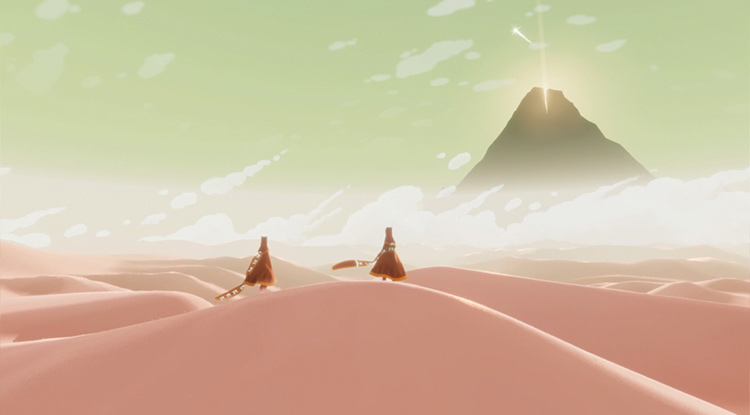 Screenshot from Journey on PlayStation 3.