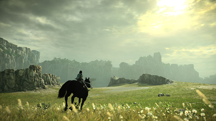Screenshot from Shadow of the Colossus on PlayStation 4.