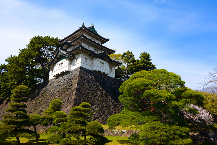 Guard turret of Edo Castle, also known as Chiyoda Castle.
